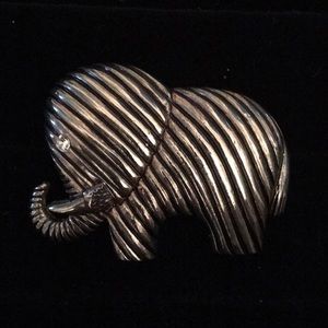 Silver Elephant Brooche